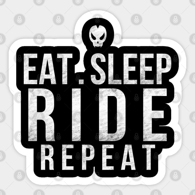 Ride and Repeat Sticker by Dishaw studio